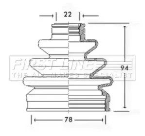 Пыльник, приводной вал FIRST LINE купить