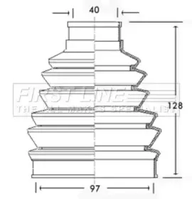 Пыльник, приводной вал FIRST LINE купить