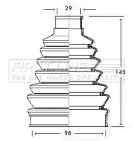 Пыльник, приводной вал FIRST LINE купить