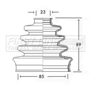 Пыльник, приводной вал FIRST LINE купить