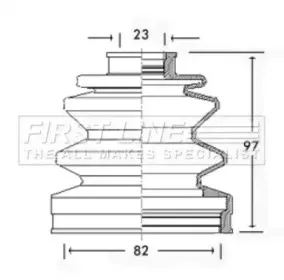 Пыльник, приводной вал FIRST LINE купить