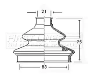 Пыльник, приводной вал FIRST LINE купить