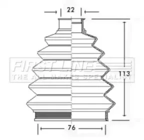 Пыльник, приводной вал FIRST LINE купить