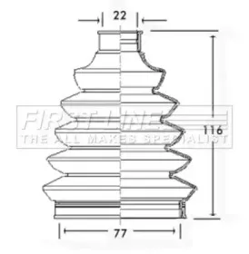 Пыльник, приводной вал FIRST LINE купить