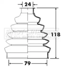Пыльник, приводной вал FIRST LINE купить