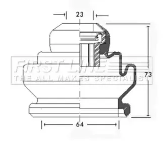 Пыльник, приводной вал FIRST LINE купить
