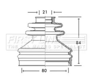 Пыльник, приводной вал FIRST LINE купить