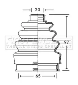 Пыльник, приводной вал FIRST LINE купить