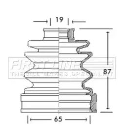Пыльник, приводной вал FIRST LINE купить