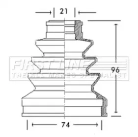 Пыльник, приводной вал FIRST LINE купить