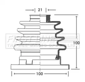 Пыльник, приводной вал FIRST LINE купить