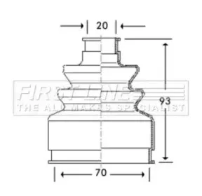 Пыльник, приводной вал FIRST LINE купить