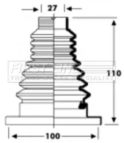 Пыльник, приводной вал FIRST LINE купить