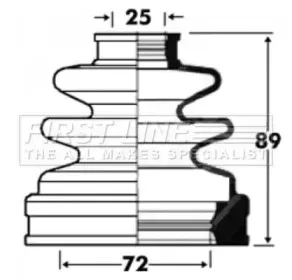 Пыльник, приводной вал FIRST LINE купить