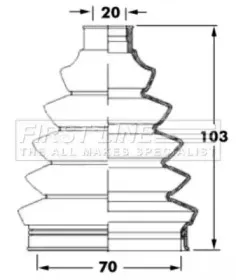 Пыльник, приводной вал FIRST LINE купить
