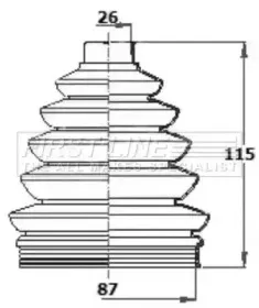 Пыльник, приводной вал FIRST LINE купить
