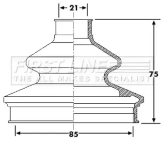 Пыльник, приводной вал FIRST LINE купить