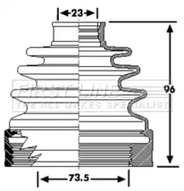 Пыльник, приводной вал FIRST LINE купить