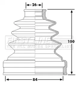 Пыльник, приводной вал FIRST LINE купить
