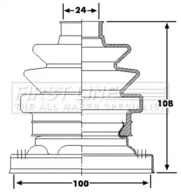 Пыльник, приводной вал FIRST LINE купить