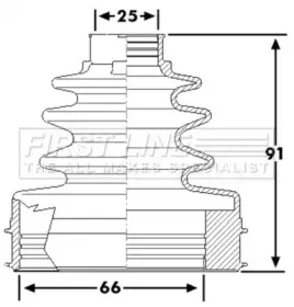 Пыльник, приводной вал FIRST LINE купить