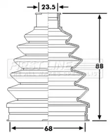 Пыльник, приводной вал FIRST LINE купить
