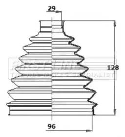 Пыльник, приводной вал FIRST LINE купить