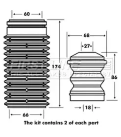 Пылезащитный комплект, амортизатор FIRST LINE купить