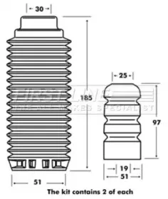 Пылезащитный комплект, амортизатор FIRST LINE купить