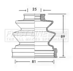 Пыльник, приводной вал FIRST LINE купить