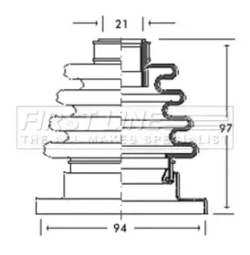 Пыльник, приводной вал FIRST LINE купить
