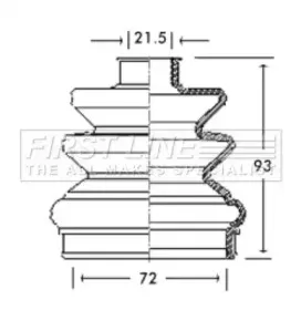 Пыльник, приводной вал FIRST LINE купить