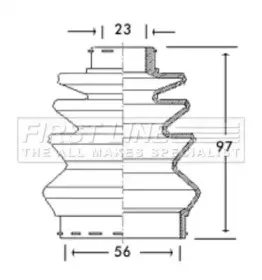 Пыльник, приводной вал FIRST LINE купить