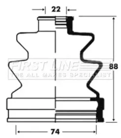 Пыльник, приводной вал FIRST LINE купить