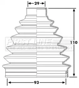 Пыльник, приводной вал FIRST LINE купить