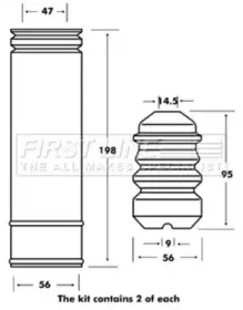Пылезащитный комплект, амортизатор FIRST LINE купить