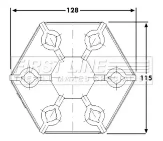 Шарнир, продольный вал FIRST LINE купить
