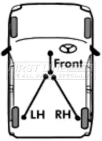 Трос, стояночная тормозная система FIRST LINE купить