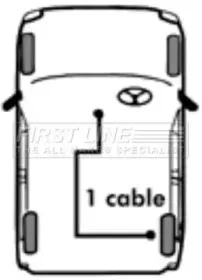 Трос, стояночная тормозная система FIRST LINE купить