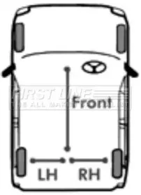 Трос, стояночная тормозная система FIRST LINE купить