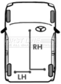 Трос, стояночная тормозная система FIRST LINE купить