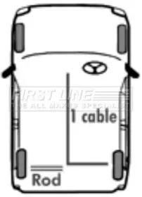 Трос, стояночная тормозная система FIRST LINE купить
