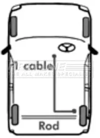Трос, стояночная тормозная система FIRST LINE купить