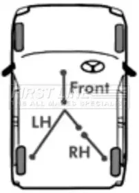 Трос, стояночная тормозная система FIRST LINE купить