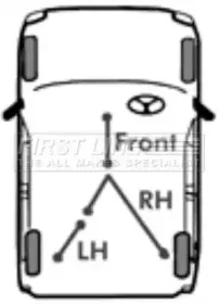 Трос, стояночная тормозная система FIRST LINE купить