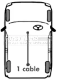 Трос, стояночная тормозная система FIRST LINE купить