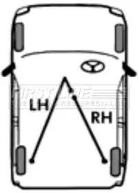 Трос, стояночная тормозная система FIRST LINE купить