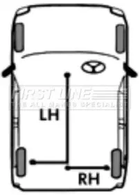 Трос, стояночная тормозная система FIRST LINE купить