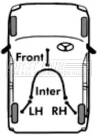 Трос, стояночная тормозная система FIRST LINE купить