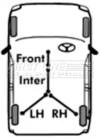 Трос, стояночная тормозная система FIRST LINE купить